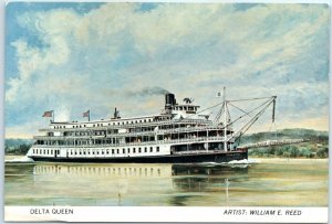 Postcard - The Delta Queen By William E. Reed