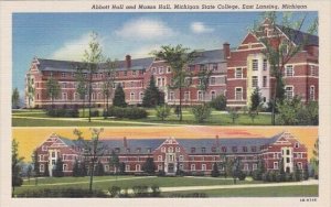 Abbott Hall And Mason Hall Michigan State College East Lansing Michigan