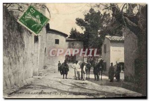 Old Postcard Army Camp Carpiagne The guardhouse