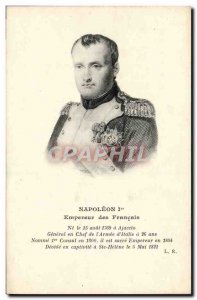 Old Postcard Emperor Napoleon 1st, The French Ajaccio