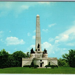 1959 Springfield, IL Abraham Lincoln Tomb Monument Cemetery Grave Teich PC A239