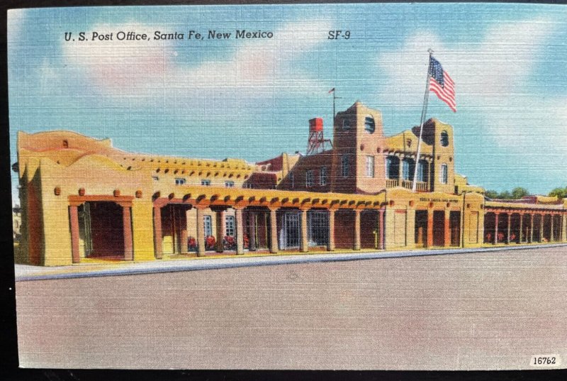 Vintage Postcard 1930-1945 U.S. Post Office, Sante Fe, New Mexico
