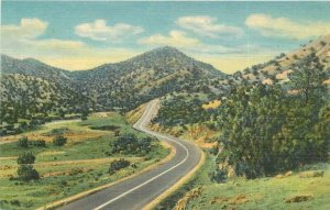 Albuquerque New Mexico Sandia Mountains Hwy 66 Southwest Teich Postcard 22-362