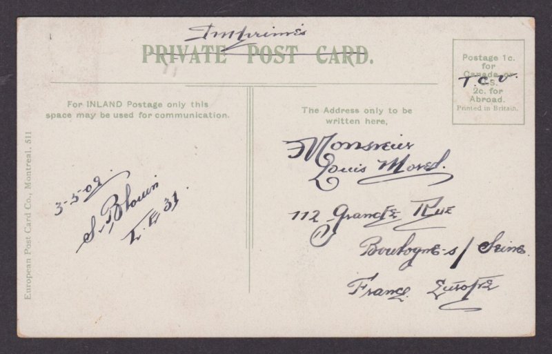 Postcard, CANADA, Quebec, Hotel, Chateau Frontenac