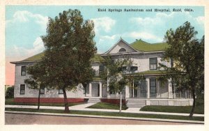 Vintage Postcard Enid Spring Sanatorium & Hospital Building Enid Oklahoma OK ECK