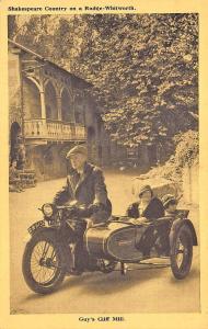 Rudge-Whitworth 4-99 Combination Guy & Cliff Mill Motorcycle & Sidecar Postcard