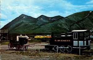 Canada Yukon Carcross Transportation Old & New Dutchess Locomotiv...