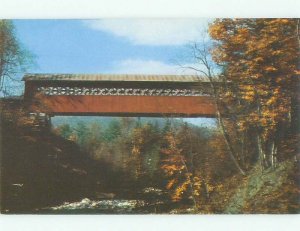 Unused Pre-1980 BRIDGE SCENE Arlington Vermont VT HQ9551