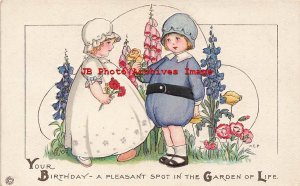 Birthday, Stecher No 97 F, Mary Evans Price, Children in the Garden