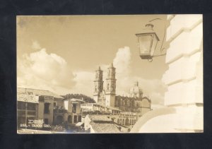 RPPC TAXCO GRO. MEXICO DOWNTOWN STREET SCENE  VINTAGE REAL PHOTO POSTCARD