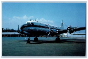 Ho Chi Minh City Vietnam Postcard Royal Air Lao XW-TDE Douglas DC-4 Saigon 1970