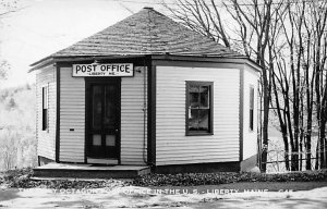 The Only Octagon Post Office in the US Liberty, Maine 