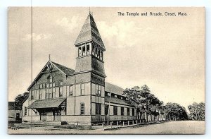 ONSET, MA Massachusetts ~ c1910s ~ The TEMPLE & ARCADE Plymouth County Postcard