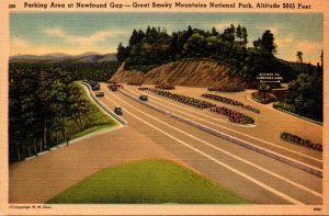 Tennessee Smoky Mountains Parking Area At Newfound Gap