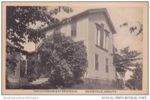 Indiana Brookville The Goveror Ray Residence