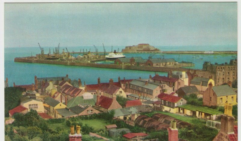 Guernsey; The Harbour, St Peter Port PPC By Guernsey Press, Unposted, c 1950's 