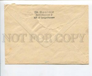 290535 EAST GERMANY 1980 Esperanto Sangerhausen cancellations real post COVER