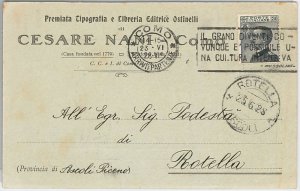 40296 VINTAGE POSTCARD - AS - ADVERTISING: Typography CESARE NANI 1928-