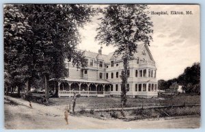 1912 HOSPITAL ELKTON MARYLAND MD PUBL BY JOS HINCHLIFFE MADE IN GERMANY POSTCARD