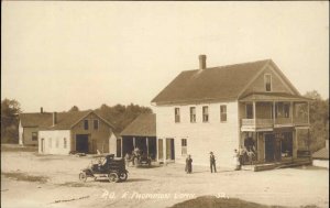 East Thompson Connecticut Post Office Eastern Illustrating Car c1910 RPPC