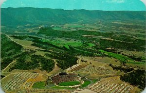 United States Air Force Academy FALCON STADIUM Aerial UNP Chrome Postcard