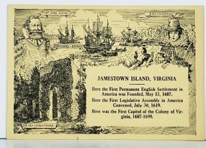 Jamestown Island Virginia Postcard J11