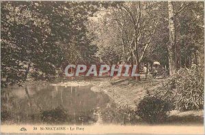 Postcard Old St Nectaire Park