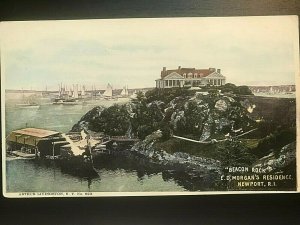 Vintage Postcard 1901-1907 Beacon Rock E.D. Morgan's Residence Newport RI