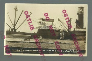 Aberdeen WASHINGTON RPPC 1911 OPENING OF PORT of GRAYS HARBOR Steamer SHIPS