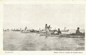 PC CPA IRAQ, BALLAM CONVOY CROSSING THE FLOODED DESERT, (b16201)