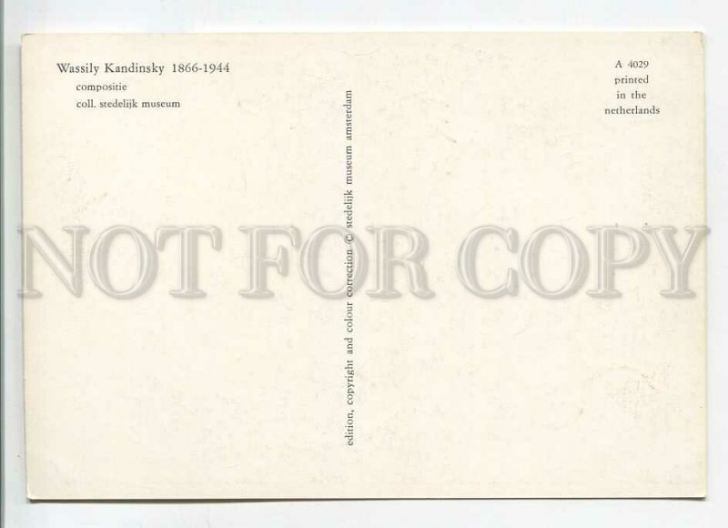 480804 Wassily Kandinsky Composition Old postcard