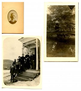 5 Photographs - Unidentified People. Not Postcards, Real Photos.