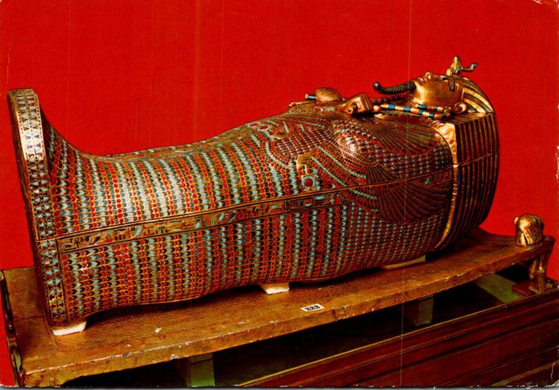 Second Coffin Of Tut Ankh Aman Cairo Egypt