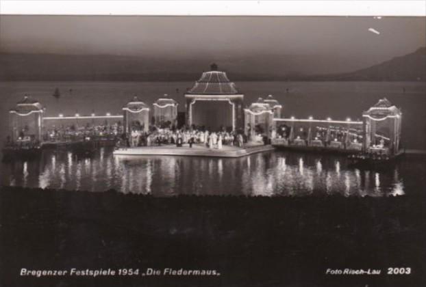 Austria Bregenz Bregenzer Festspiele 1954 Die Fledermaus Real Photo