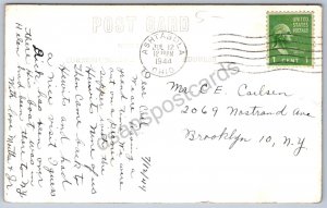 K49/ Ashtabula Harbor Ohio RPPC Postcard c1944 Coast Guard Station  143