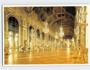 Postcard Hall of Mirrors Versailles Palace France