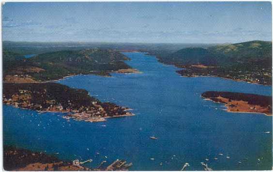 Manset & Somes Sound,  Mount Desert Isle, Maine, ME, Pre-zip Code Chrome