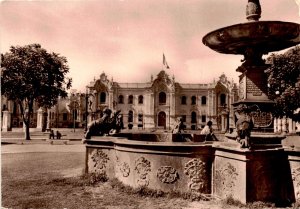 Plaza de Armas, Palace of the President, Lima, Cathedral of Lima, Postcard