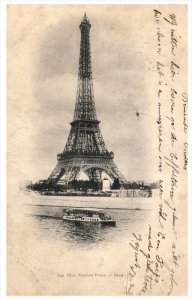 9253  France paris Postmarked Eiffel Tour