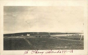 UK Scotland 1918 Donkey Islands RPPC Photo Postcard 22-7812
