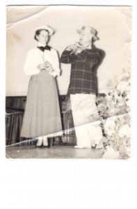 Amateur Theatre Performance, Couple in Custom, Actors, Photograph