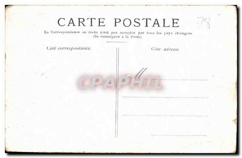 Postcard Old Versailles Royal Court and Louis XIV Statue