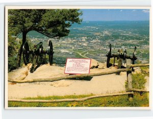 Postcard Garrity's Alabama Battery, Lookout Mountain, Chattanooga, Tennessee