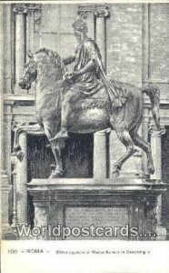 Statua Equestre di Marco Aurelio in Campidoglio Roma, Italy Unused 