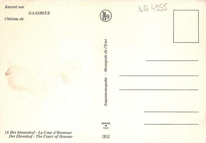 BG4955 chateau de  gaasbeek   belgium