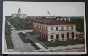 Denver, CO - U.S. Mint, Showing State Capitol in Distance - Early 1900s