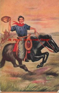 Reynolds, Unknown No 4402, Racing for Supper, Cowboys on Horses