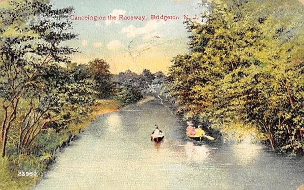Canoeing on the Raceway in Bridgeton, New Jersey