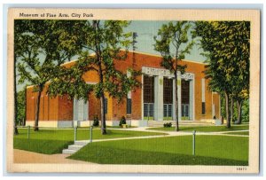 1940 Museum Of Fine Arts Exterior City Park Little Rock Arkansas AR Postcard