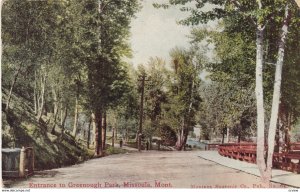 MISSOULA , Montana , 00-10s ; Entrance to Greenough Park